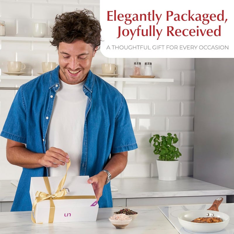 urban noon Gravity Salt and Pepper Grinder Set - Battery Operated Stainless Steel Mills with Light (2 Grinders) - Automatic One Handed Operation - Electric Adjustable Shakers - Ceramic Grinders - Image 3